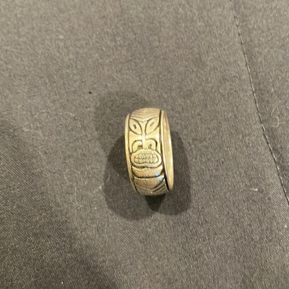 Sterling Tiki Ring - Picture 3 of 5